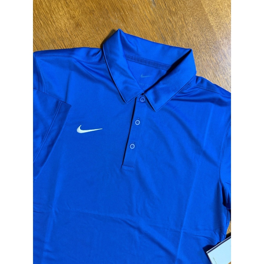 Nike Dri-FIT Polo Shirt Mens Medium Blue Athletic Golf NWT CI4470